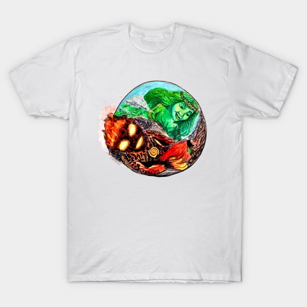 Te Fiti vs. Te Ka T-Shirt by DellaMorteArts